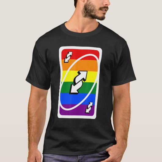 Rückwärtsstartflagge für LGBT T-Shirt (Vorderseite)