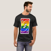 Rückwärtsstartflagge für LGBT T-Shirt (Vorne ganz)