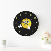 Rückwärtswahl für verwirrte Gesichter Große Wanduhr (Zuhause)