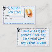 Rückzahlbarer Chorcoupon für Eltern Rabattkarte (Vorne/Hinten)