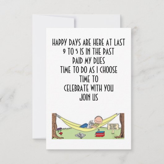 RÜCKZAHLUNGSBEDINGUNGEN MIT IHRER EINLAGE EINLADUNG (Vorderseite)