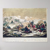 Rückzug aus Moskau, eingraviert von J. Hassell Poster (Vorne)