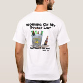 Rückzug-Insel-Eimer-Liste T-Shirt (Rückseite)