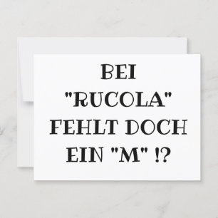 RUCOLA Fun Postkarte