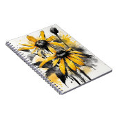 Rudbeckia - Aquarellblumen Notizblock (Rechte Seite)