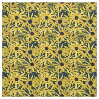 Rudbeckia Black Mit Augen Susans geo 1 Stoff