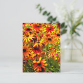 RUDBECKIA-BLUME POSTKARTE (Stehend Vorderseite)
