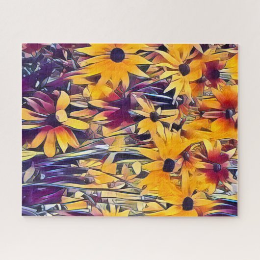 RUDBECKIA-BLUME PUZZLE (Horizontal)