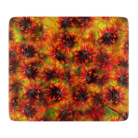 Rudbeckia Cutting Board Schneidebrett (Vorderseite)