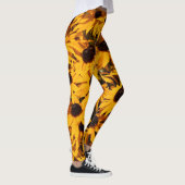 Rudbeckia Fulgida / Orangenblume Leggings (Rechts)