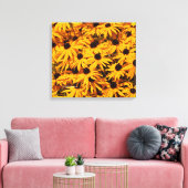 Rudbeckia Fulgida / Orangenblume Leinwanddruck (Insitu (Wohnzimmer))