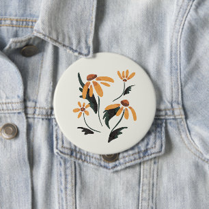 Rudbeckia Hirta Black-Mit Augen Susan-Ästhetische  Button