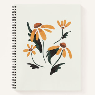 Rudbeckia Hirta Black-Mit Augen Susan-Ästhetische  Notizblock