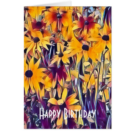 RUDBECKIAS BIRTHDAY CARD (Vorne)