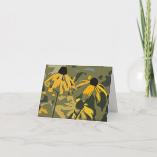 Rudbeckias Blank Notecard Karte