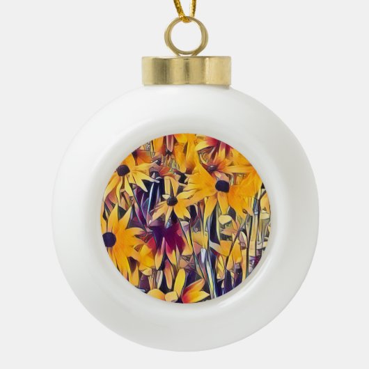 RUDBECKIAS KERAMIK Kugel-Ornament