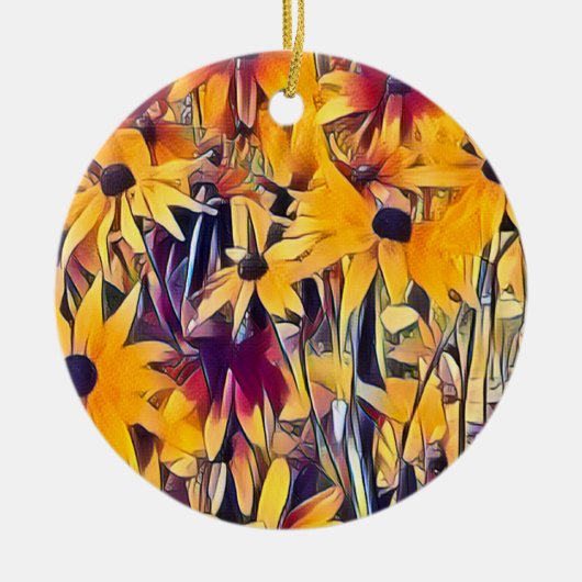 RUDBECKIAS KERAMIK ORNAMENT (Vorne)