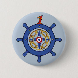Rudder Logo Badge Button