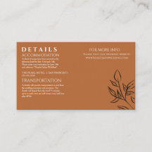 Ruddy Brown Old Money Wedding Details Enclosure 