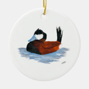 Ruddy Duck Keramik Ornament