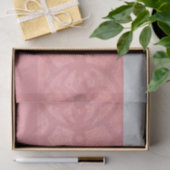 Ruddy Pink Batik Gray Name Seidenpapier (Geschenk)