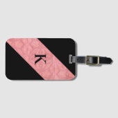Ruddy Pink Batik Letter Gepäckanhänger (Vorderseite (Horizontal))