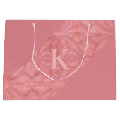 Ruddy Pink Batik Letter Große Geschenktüte (Vorderseite)