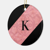 Ruddy Pink Batik Letter Keramik Ornament (Links)