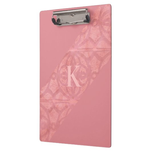 Ruddy Pink Batik Letter Klemmbrett (Links)