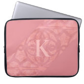 Ruddy Pink Batik Letter Laptopschutzhülle (Vorderseite)