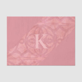 Ruddy Pink Batik Letter Seidenpapier