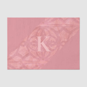 Ruddy Pink Batik Letter Seidenpapier