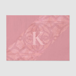 Ruddy Pink Batik Letter Seidenpapier