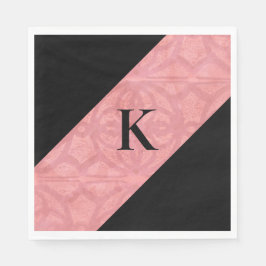 Ruddy Pink Batik Letter Serviette