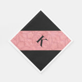 Ruddy Pink Batik Letter Serviette (Ecke)