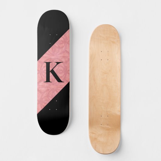 Ruddy Pink Batik Letter Skateboard (Vorderseite)