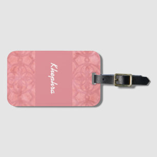 Ruddy Pink Batik Name Gepäckanhänger