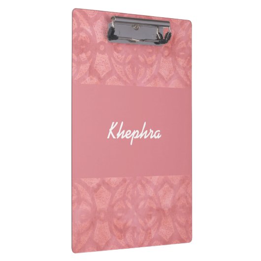 Ruddy Pink Batik Name Klemmbrett (Rechts)