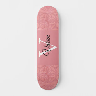 Ruddy Pink Batik Name Mit Monogramm Skateboard