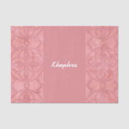Ruddy Pink Batik Name Seidenpapier