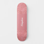 Ruddy Pink Batik Name Skateboard (Vorderseite)