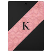 Ruddy Pink Batik und Black Letter Klemmbrett (Rückseite)