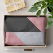 Ruddy Pink Batik und Graufarbenbrief Seidenpapier (Geschenk)