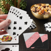 Ruddy Pink Batik und Graufarbenbrief Spielkarten (In Situ)