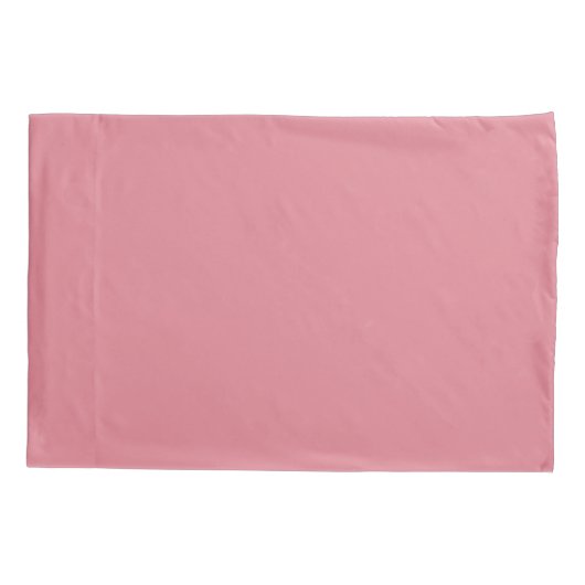 Ruddy Pink Standard Size Pillowcase Kissenbezug (Rückseite)