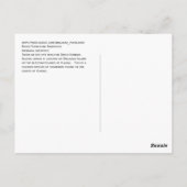 Ruddy Turnstone Sandpiper Postkarte (Rückseite)