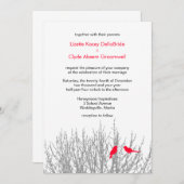 Ruddy Winter Weddings DIY Einladung (Vorne/Hinten)