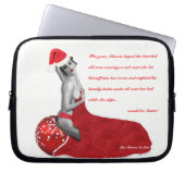 Rude Adult Joke Sexy Mrs. Santa Pinup Laptop Schlä Laptopschutzhülle (Vorderseite)