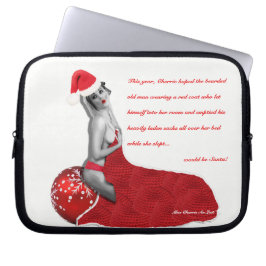 Rude Adult Joke Sexy Mrs. Santa Pinup Laptop Schlä Laptopschutzhülle