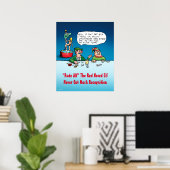 Rude Alf der Elf Funny Cartoon Weihnachts-Poster Poster (Heimbüro)